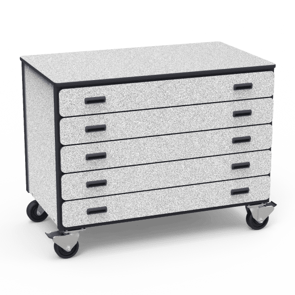 Paper And Art Mobile Storage Cabinet, Lockable - NextGen Furniture