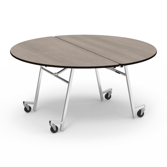 Virco Mt Series Round Mobile Cafeteria, Portable Round Cafeteria Tables